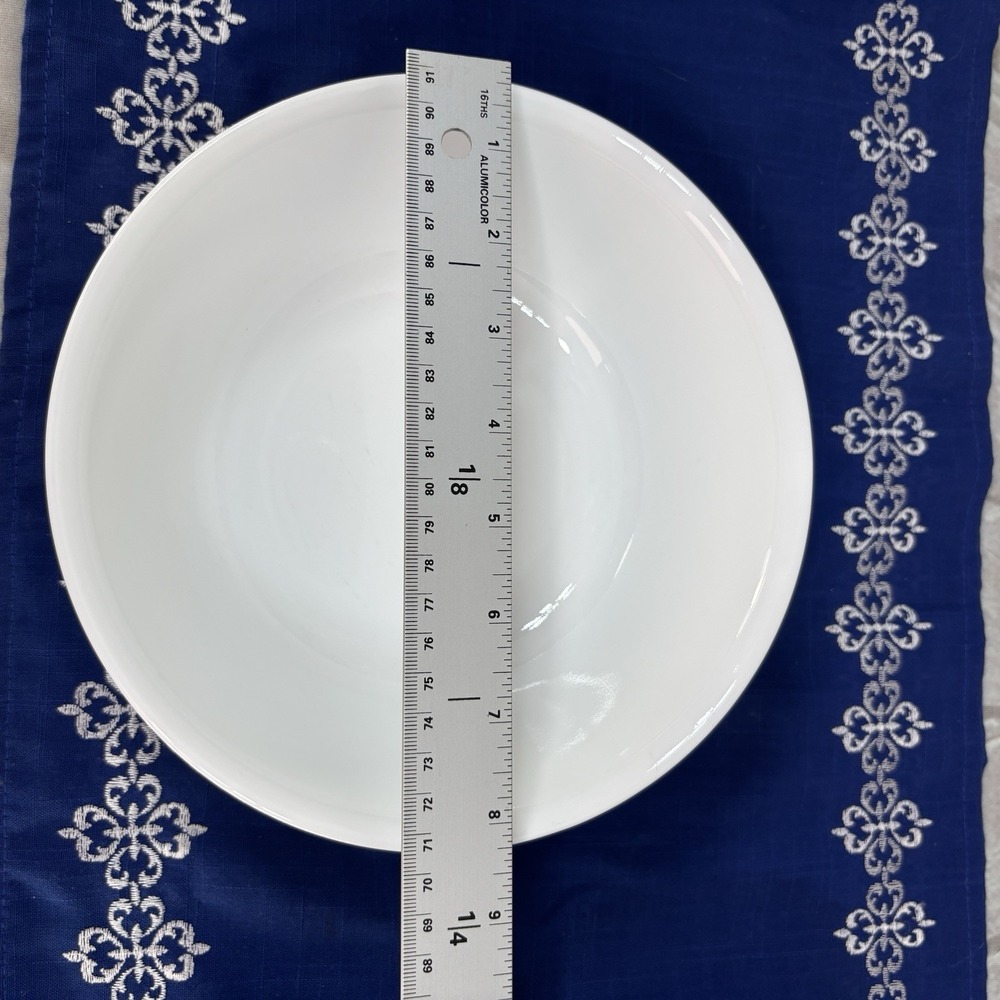 Corelle Winter Frost White medium round serving bowl Vitrelle 8.25" - Picture 4 of 4